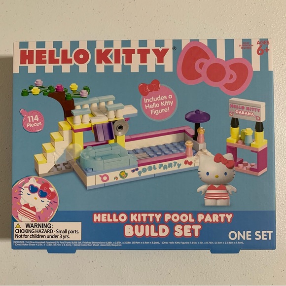 Sanrio Hello Kitty Pool Party Build Set-NIB - Picture 5 of 6